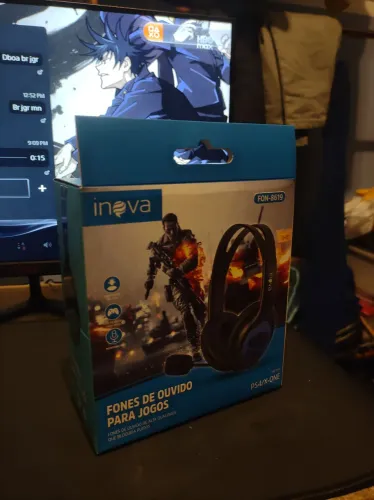 HEADSET GAMER INOVA FON-8619 - NOVO E LACRADO