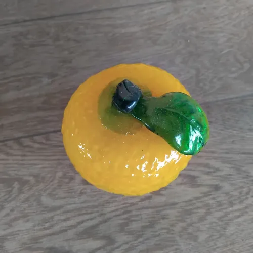Laranja vidro murano 