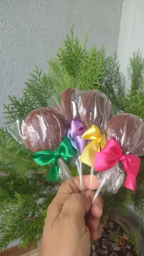 Pirulitos de chocolate 