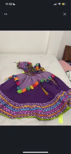 Vestido junino 180 7 anos 