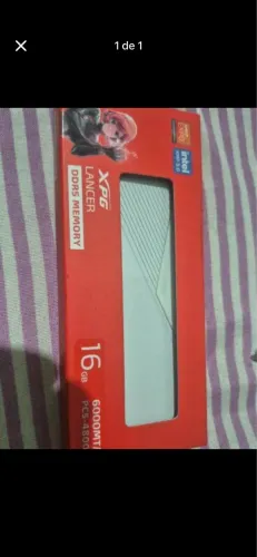 Memória xpg cl40 ddr5 6000mts