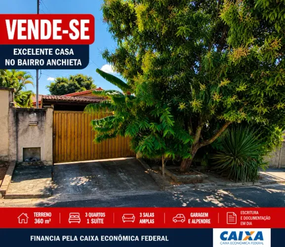 Casa Ampla com 3 Quartos e Suíte - Excelente Localização e Financiamento Caixa