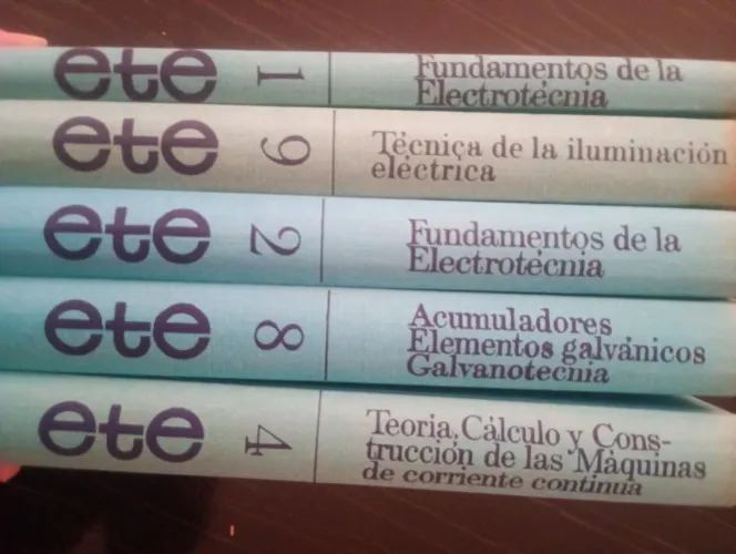 Coleção Rara - La Escuela Del Tecnico Electricista - 5 Volumes Capa Dura 