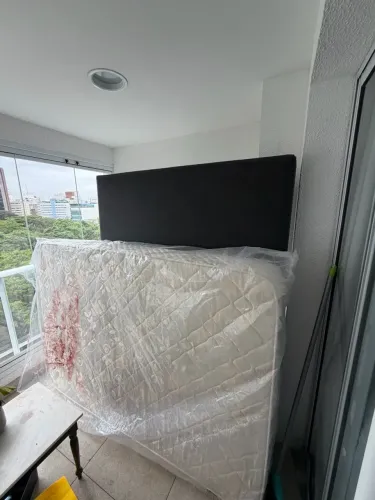 Cama box + colchão casal