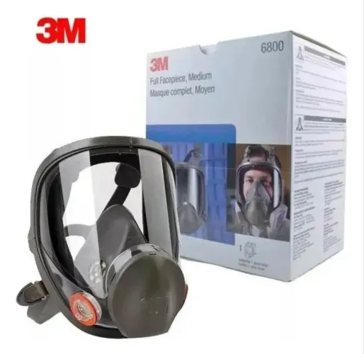 Lote  8 Máscaras/Respiradores Facial Completa 3M 6800