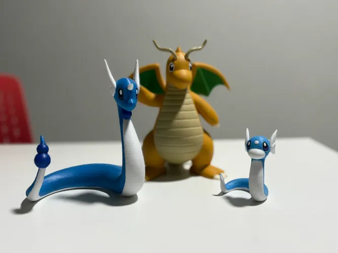 Miniaturas Pokémon - Linha evolutiva Dragonite