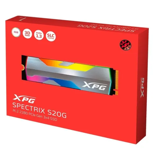 SSD XPG Spectrix S20G 1TB M.2 2280, Leitura: 2500 MB/s e Gravação 1800 MB/s