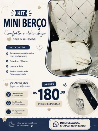 Vendo kit mini berço