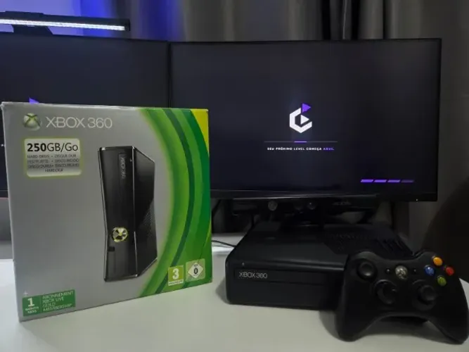 Xbox 360 Original Bloqueado + Kinect + Controle + Caixa | Nunca Aberto