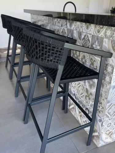 Banqueta em corda náutica 