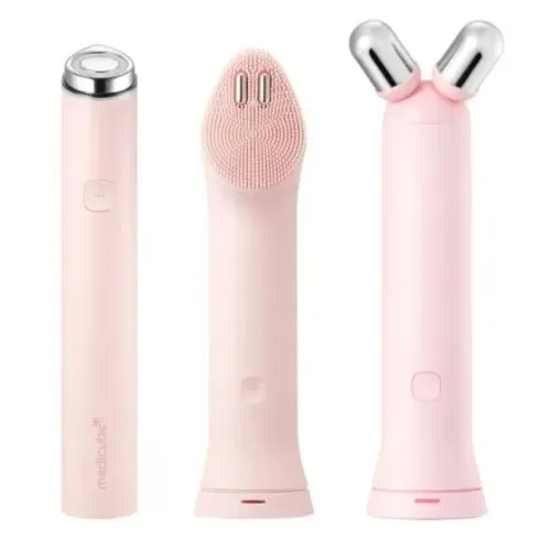 Medicube AGE-R Booster Pro Mini Plus + V Roller EMS + Cabeça de Limpeza Facial