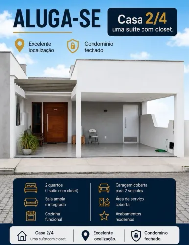 ALUgo CASA NO CONDOMÍNIO CASAS DE TURIM NO SIM