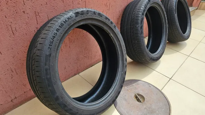 3 unidades do Continental Premiumcontact 6 (meia vida) - 215/45 R18 93H