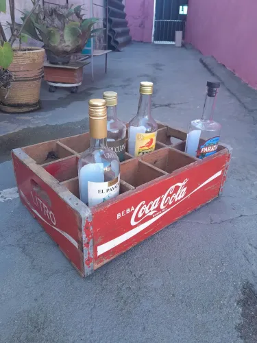 Engradado madeira coca cola anos 50 - original em perfeito estado