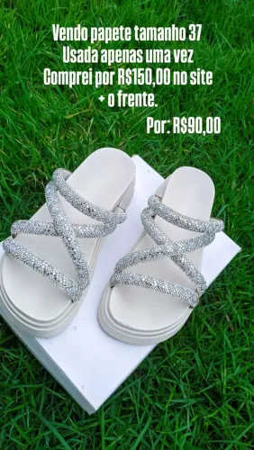 Papete de brilho, usada apenas uma vez, ainda na caixa.