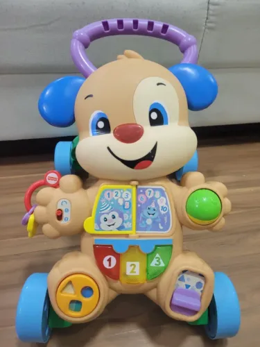 Apoiador/ andador cachorrinho Fisher Price usado poucas vezes