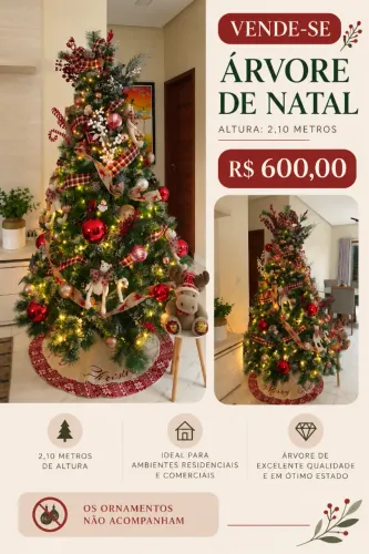 Árvore de natal nevada