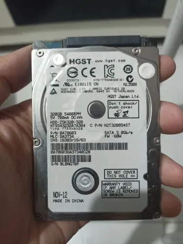 HD De 320GB Para Notebook 
