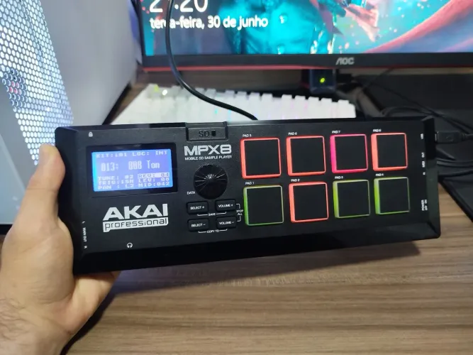 Controlador Akai Mpx8 Sample Player