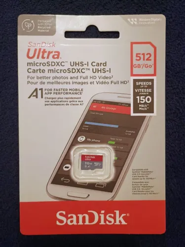 SD Kingston 512gb usado por 15 dias