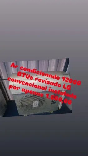 Ar condicionado LG convencional 12000 BTUs instalado