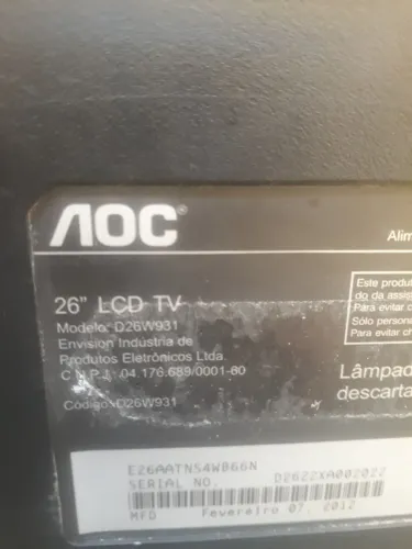 vendo TV pra retirada peças