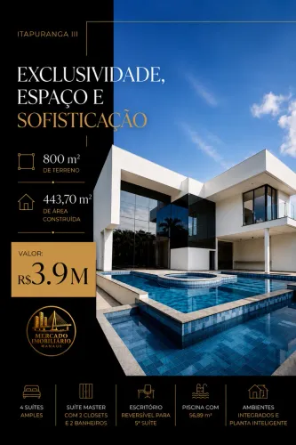 Casa Itapuranga III, Exclusividade, Espaço e Sofisticação