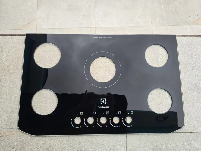 Tampo de vidro fogão cooktop Electrolux 5 bocas