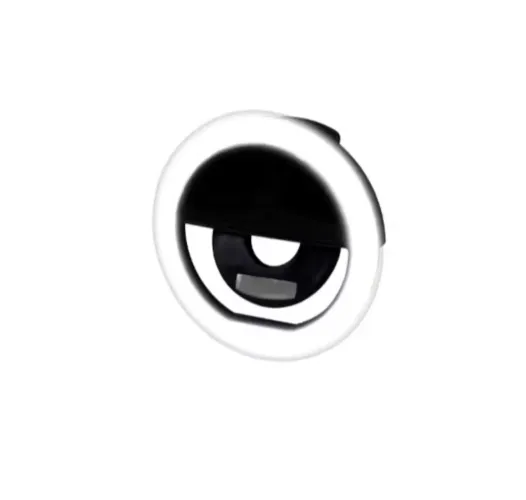 Anel de Luz LED para Selfie Luz Ring Light Celular Led Iluminação Selfie - Preto