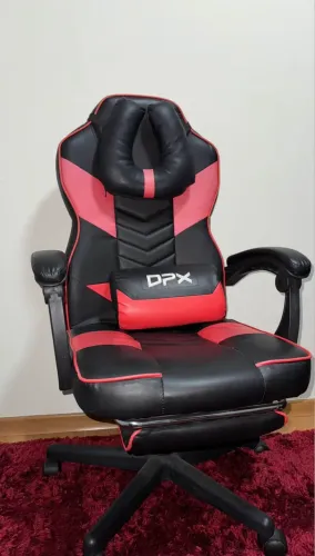 Vendo Cadeira Gamer DPX com apoio lombar, cervical e para os pés