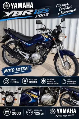 YBR 125 E - partida elétrica