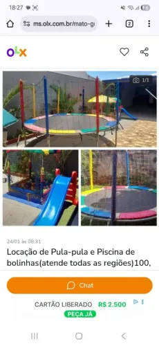 Locação de Pula-pula e piscina de bolinhas (atende todas as regiões da cidade)