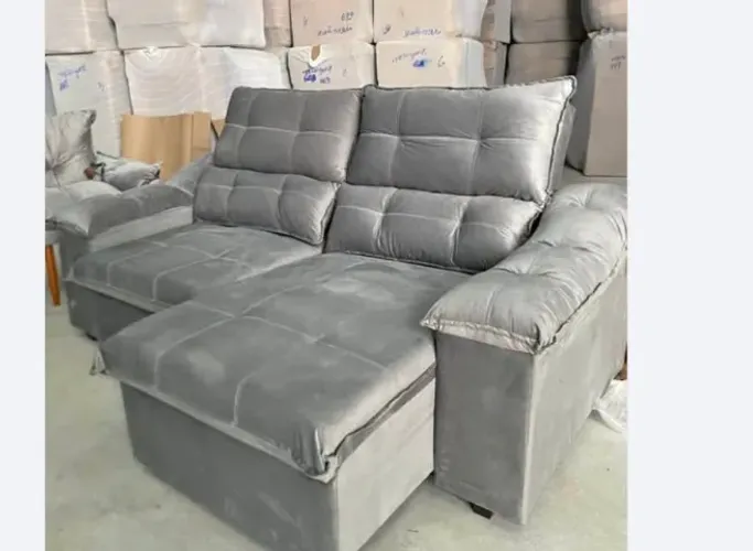 Sofá direto de fábrica, variedade de modelos e tamanhos, trabalhamos com material Suede,