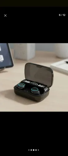 Fone TWS Bluetooth Display LED % Bateria Case Be Loud Be Proud Som Alto Novo