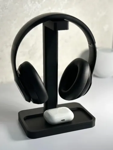 Suporte Para Fone de Ouvido com Bandeja