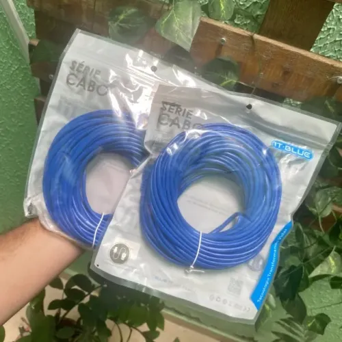 Cabo de Rede RJ45 20 Metros CAT5e ? Internet, PC, Roteador e Smart TV
