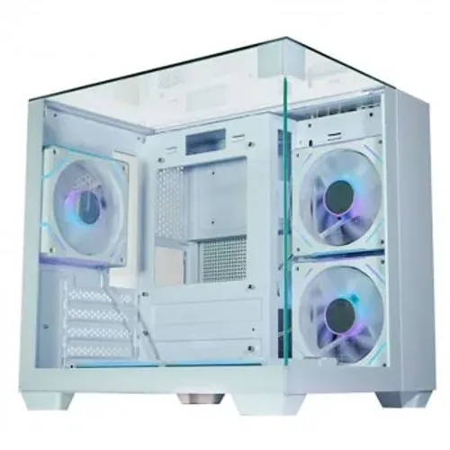 Gabinete Gamer K-Mex Aquário Visão Infinita II, CG-W1X2, Lateral e Frontal em Vidro, Sem F