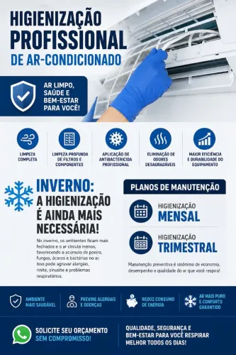 Higienização de Ar condicionado 