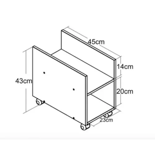 Suporte para cpu c/ nicho