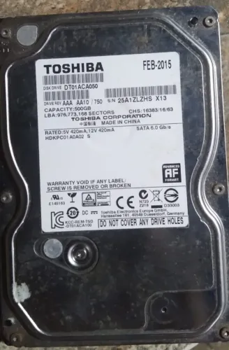 HD toshiba 500 GB