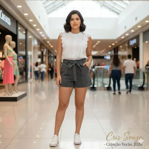 Short Clochard jeans molinho