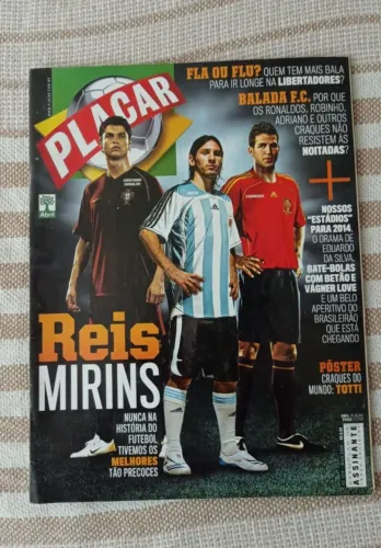 Revista Placar Nº 1318 - Maio 2008 Messi Cristiano Ronaldo Fábregas