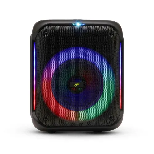 Caixa de Som Amplificada GT Cube 2 250w Rms TWS, Bluetooth Rádio FM Goldentec Get