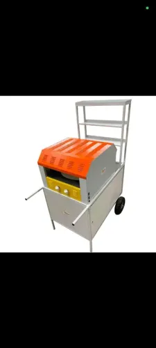 Carro de pizza a gás e elétrico