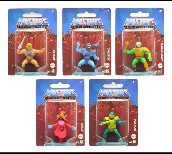 Coleção 5 miniaturas he man