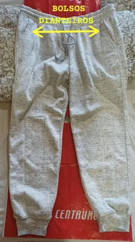CALÇA DE MOLETOM GUIDDIS JOGGER RELAX CINZA G - RENNER