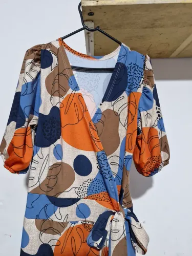 Vestido estampado Midi
