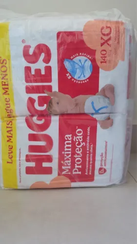 Fralda xg Huggies 140 unidades