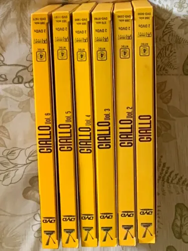 Dvd Giallo Vol. 1 ao 6 com cards