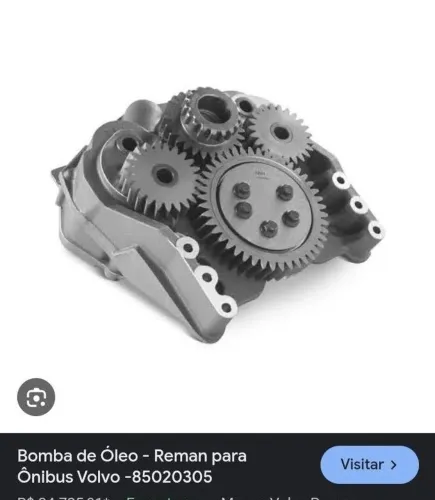 Bomba De Óleo para Ônibus Volvo - *. Aplicação: B12M.